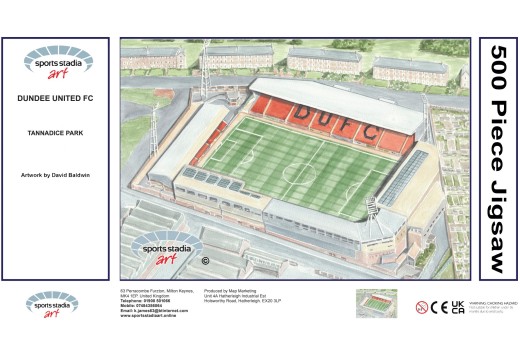 Tannadice Park Stadium Fine Art Jigsaw Puzzle - Dundee United FC Tannadice Park Stadium Fine Art Jigsaw Puzzle - Dundee United FC